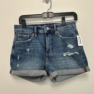 NEW Old Navy O.G. High Rise Jean Shorts Super-Secret Pocket